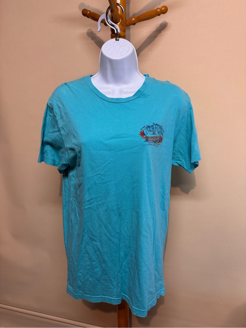 Women’s Ron Jon Surf Shop Ocean City MD Teal Graphic Short-Sleeve Tee